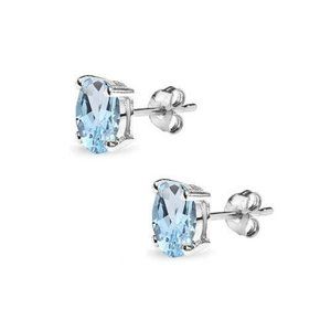 Sterling Silver Topaz Earrings